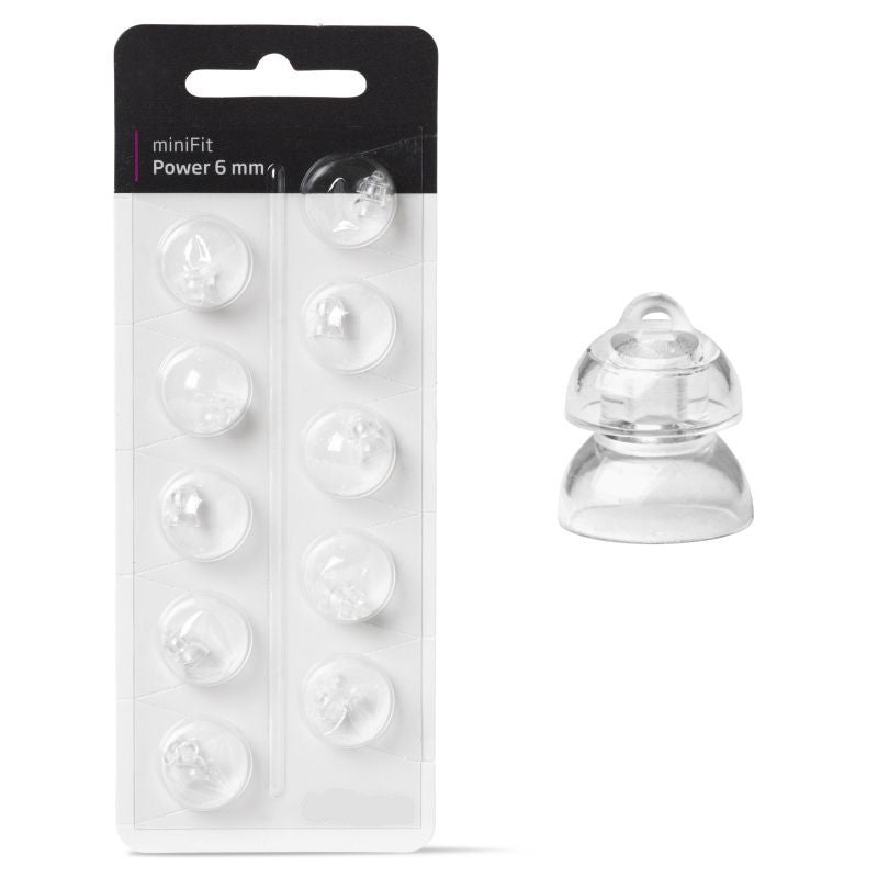 Minifit Power Dome for Oticon and Bernafon hearing aids, pack of 100 pcs (10 x 10 pcs)
